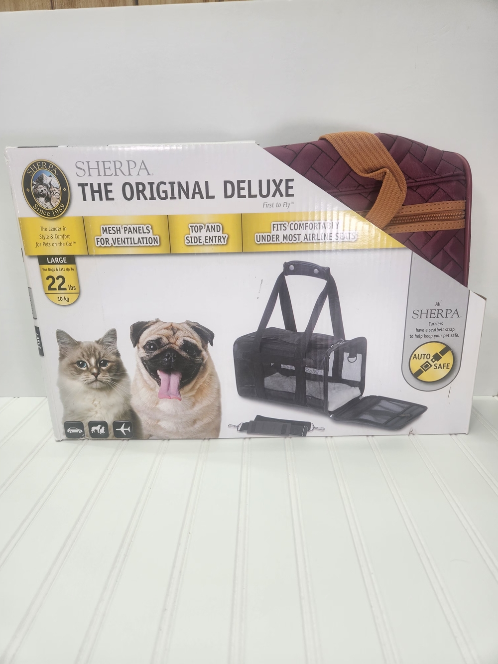 Sherpa The Original Deluxe Airline Approved Pet Carrier Large (Up to 22 lbs)